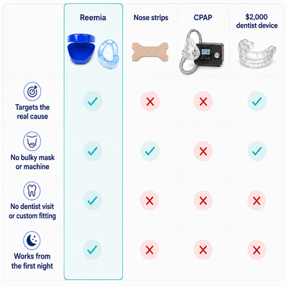 Reemia™ Anti-Snoring Mouthpiece for CPAP-wearers